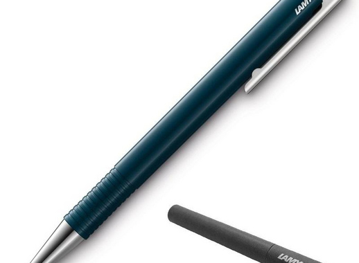 Ручка шариковая Lamy logo M+ цвет чернил черный цвет корпуса петроль (артикул производителя 4034863)